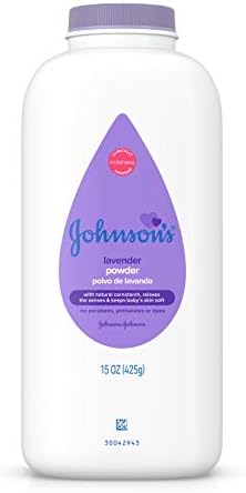 Детская присыпка Johnson's Lavender с натуральным кукурузным крахмалом, гипоаллергенная и без парабенов, 15 унций JOHNSON & JOHNSON