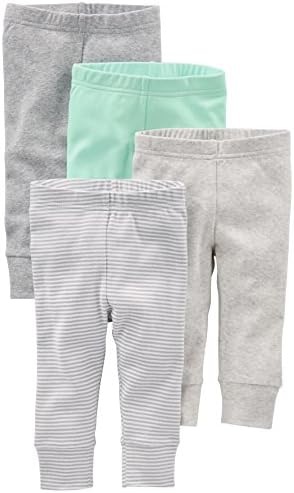 Хлопковые штаны унисекс для малышей Simple Joys by Carter's, набор из 4 шт. Carter's