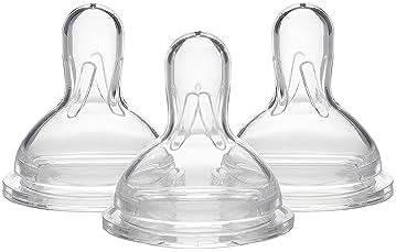 Соски Medela среднего потока с широким основанием, 3 шт., для детей в возрасте 4–12 месяцев, совместимы со всеми бутылочками для грудного молока Medela, изготовлены без BPA Medela