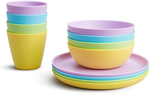Набор принадлежностей для кормления детей и малышей Munchkin®, 12 предметов — включает тарелки, миски и чашки Munchkin