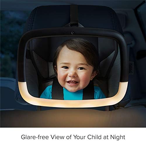 Аксессуары для детских автокресел Munchkin Brica Night Light Pivot Baby In-Sight Adjustable Car Mirror Munchkin