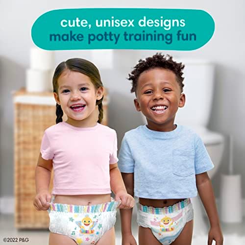 Тренировочные штаны Pampers Pure Protection Baby Shark, размеры от 2 до 3 лет, 100 штук, гипоаллергенное тренировочное нижнее белье премиум-класса Pampers