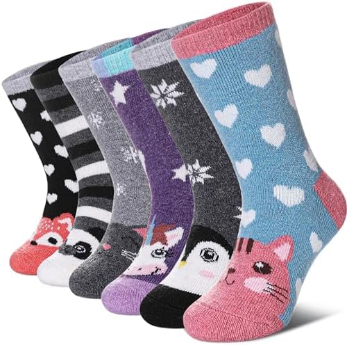 DYW 6 пар детских походных зимних теплых шерстяных носков, детские носки для мальчиков и девочек DYW
