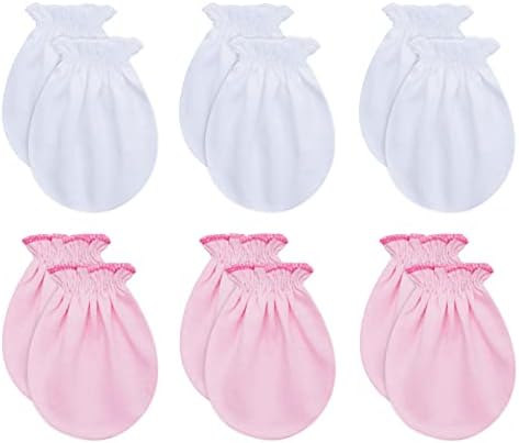 RATIVE Newborn Baby Cotton Gloves No Scratch Mittens for 0-6 Months Boys Girls RATIVE