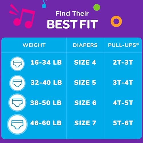 Pull-Ups Boys' Potty Training Pants, Size 2T-3T Training Underwear (16-34 lbs), 74 Count Pull-Ups