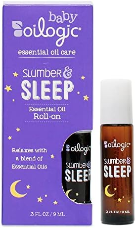Oilogic Baby Essentials — шариковое эфирное масло для сна и сна для детей и малышей — нежная и безопасная ароматерапевтическая смесь, 100% чистое масло лаванды и ромашки Oilogic
