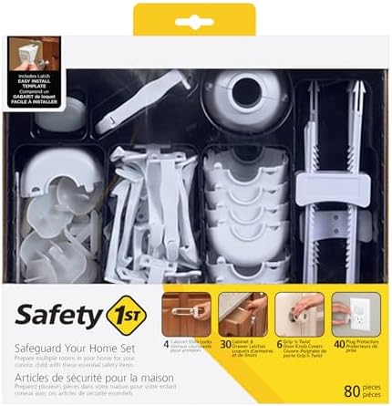 Блокирующие и защитные устройства Safety Home Safeguarding and Childproofing Set (80 шт), белый Safety 1st