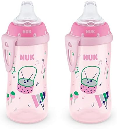 NUK Active Sippy Cup, 10 унций, 2 упаковки, от 12 месяцев, вневременная коллекция, эксклюзивно для Amazon NUK