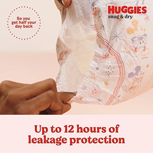 Huggies Size 1 Diapers, Snug & Dry Newborn Diapers, Size 1 (8-14 lbs), 108 Count Huggies