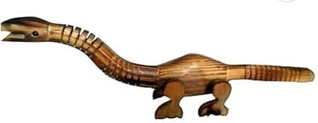 ZIF Деревянный динозавр Декоративный экспонат из дерева ручной работы | Идеальная модель украшений для домашнего декора | 57 см в длину ZIF