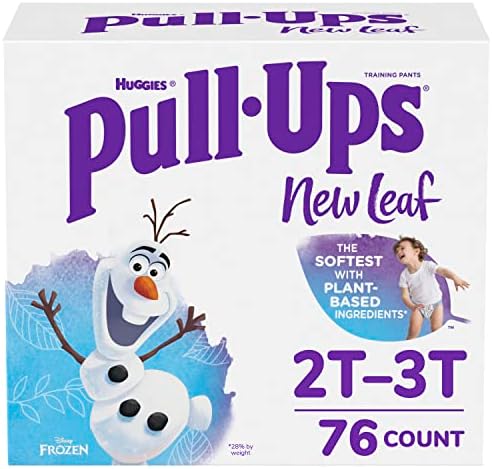 Pull-Ups New Leaf Boys' Disney Frozen Potty Training Pants, 2T-3T (16-34 lbs), 76 Ct Pull-Ups