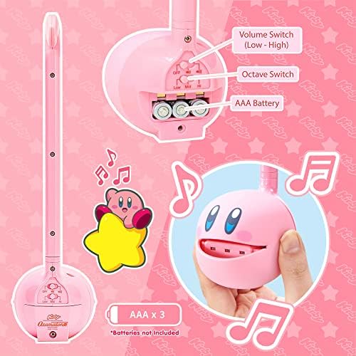 Otamatone Kirby Pink Star Hero Японский электронный музыкальный инструмент Портативный музыкальный синтезатор из Японии от Maywa Denki Studio Удостоенный награды образовательный забавный подарок Игровой персонаж Pink Hero Otamatone