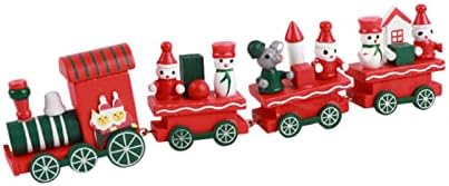 MOUMOUTEN Рождественский поезд, украшение для отделения вагона, подарок, идеальный подарок на круглый год для мальчиков и девочек (красный) MOUMOUTEN