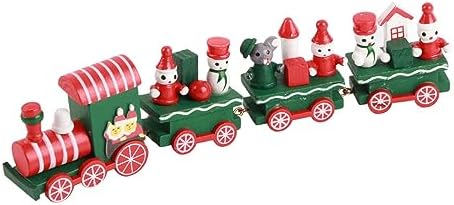 MOUMOUTEN Рождественский поезд, украшение для отделения вагона, подарок, идеальный подарок на круглый год для мальчиков и девочек (красный) MOUMOUTEN