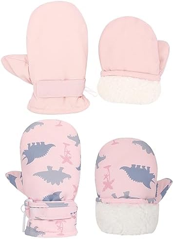 Urban Virgin Infant Baby Toddler Kids Winter Mittnes Lined Fleece Warm Waterproof Ski Snow Gloves For Boys Girls Urban Virgin