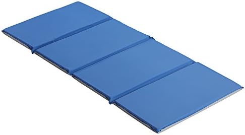 Игровой коврик для малышей ECR4Kids Everyday Folding Rest Mat, 4-Section, 1in, Sleeping Pad, Blue/Grey ECR4Kids