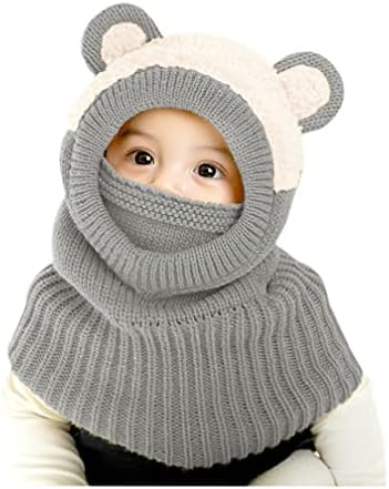 Комплект детских зимних шапок и шарфов, детский шарф унисекс для малышей GZMM