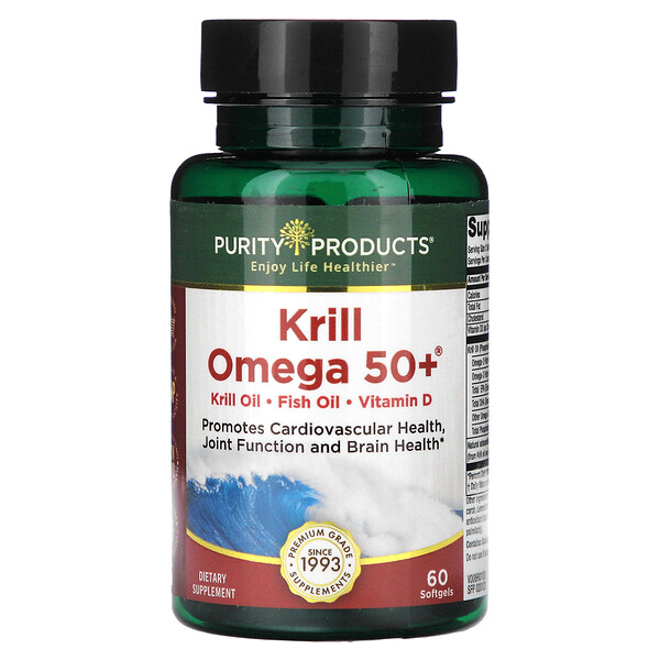 Криль Омега 50+, 60 мягких таблеток Purity Products