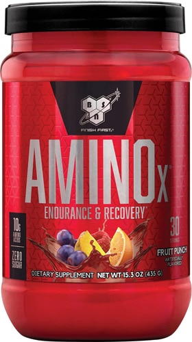 Amino - X Порошок для восстановления и выносливости 30 порций, 10 г BCAA Bsn