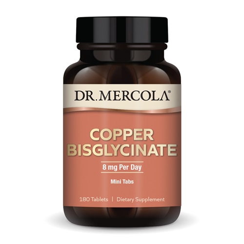 Copper Bisglycinate Mini Tabs (Мини-таблетки) -- 8 mg - 180 Tablets (Таблетки) Dr. Mercola