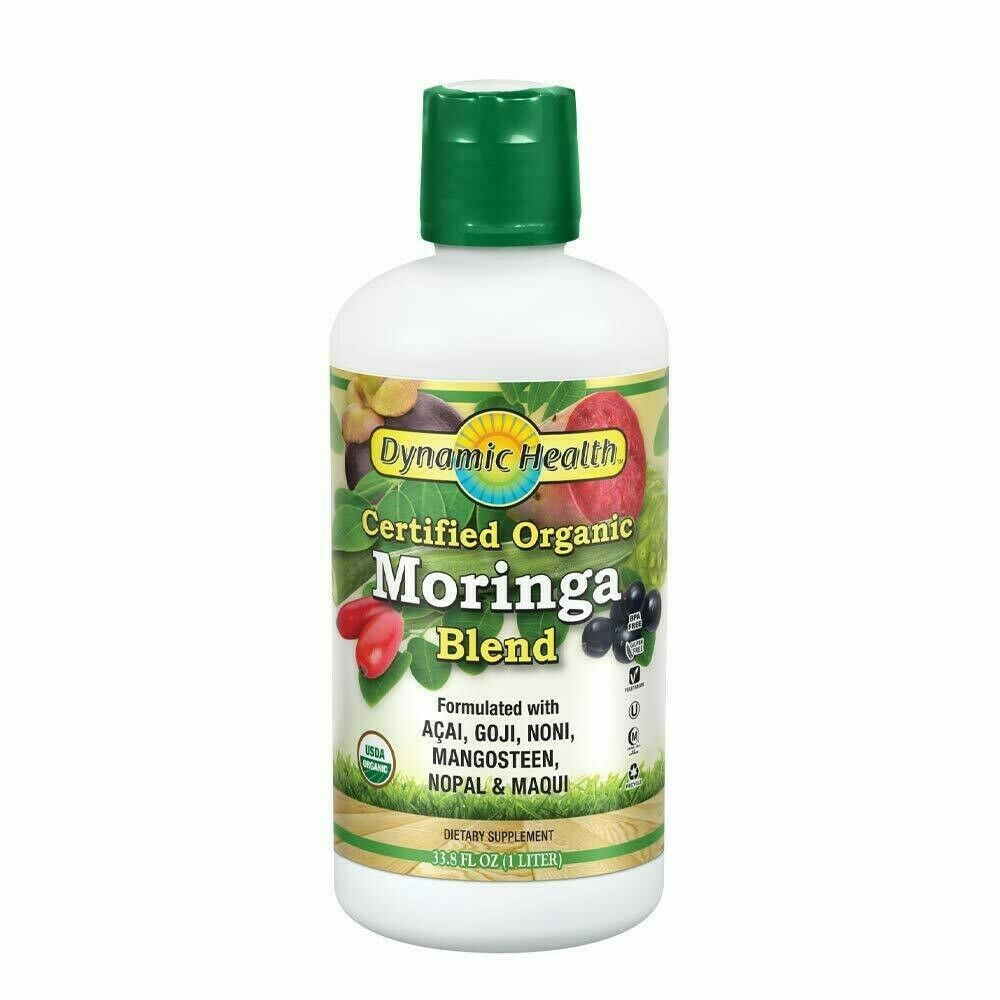 Certified Organic Moringa Blend -- 32 fl oz (Жидкие унции) Dynamic Health