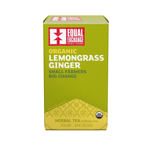 Lemongrass Ginger Tea -- 20 Tea Bags Equal Exchange