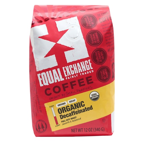 Organic Decaffeinated Ground Coffee -- 12 oz Equal Exchange