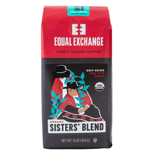 Organic Sisters' Blend Coffee - Drip Grind -- 1 lb Equal Exchange