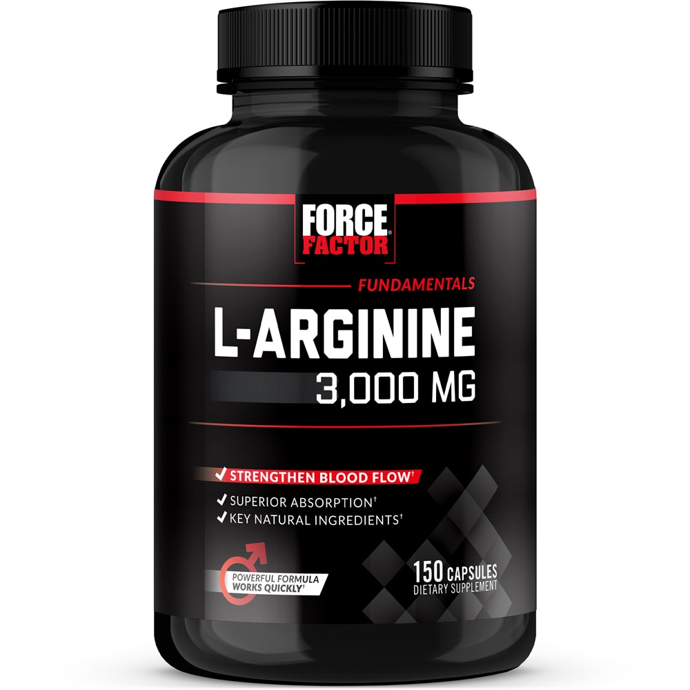 L-Arginine -- 3000 mg - 150 Capsules (Капсулы) Force Factor