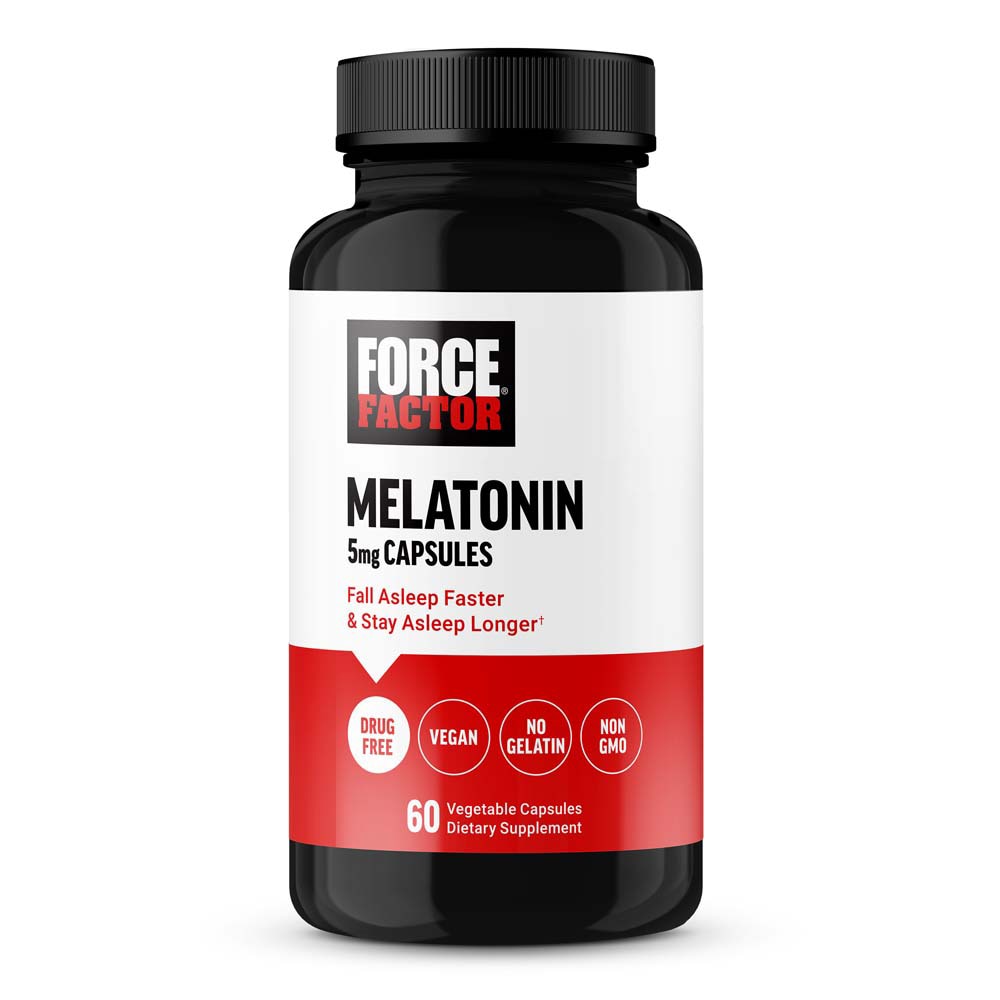 Melatonin -- 5 mg - 60 Vegetable Capsules (Растительные капсулы) Force Factor