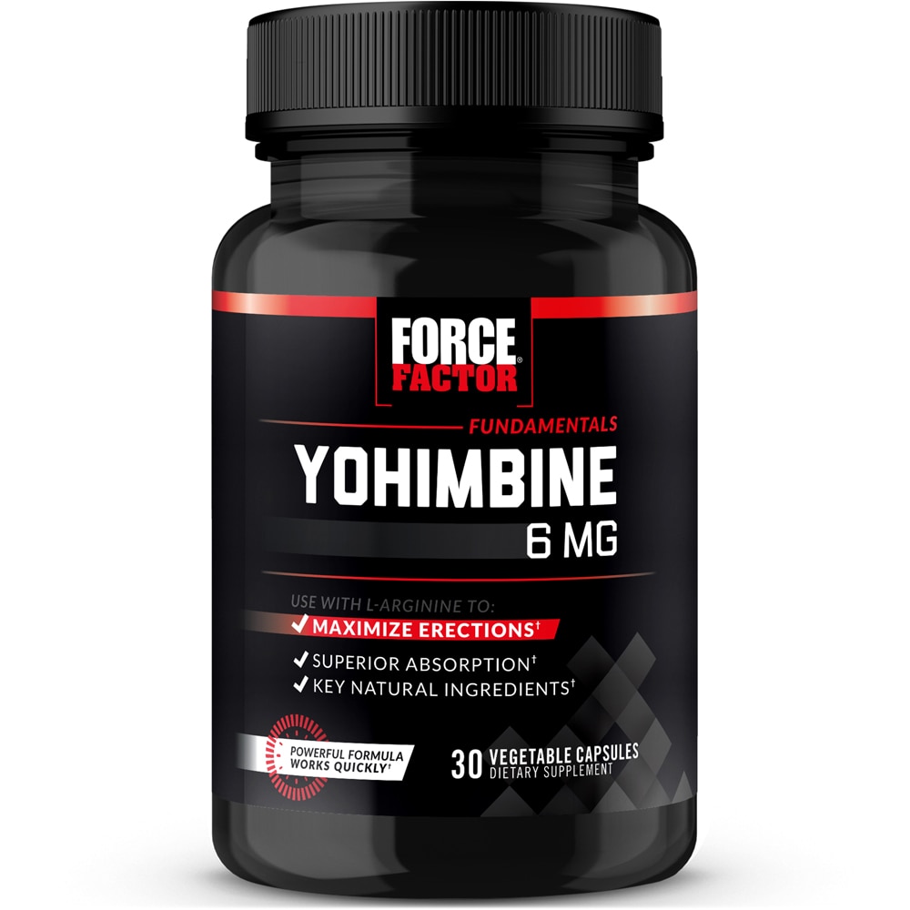 Yohimbine -- 6 mg - 30 Vegetable Capsules (Растительные капсулы) Force Factor