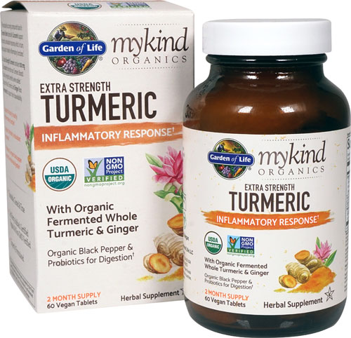 mykind Extra Strength Turmeric Inflammatory Response -- 60 Vegan Tablets (Таблетки) Garden of Life