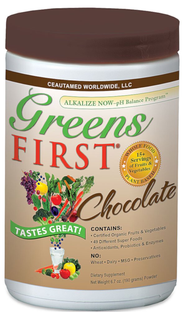 Superfood Drink Mix Chocolate -- 1437 oz (Унции) Greens First