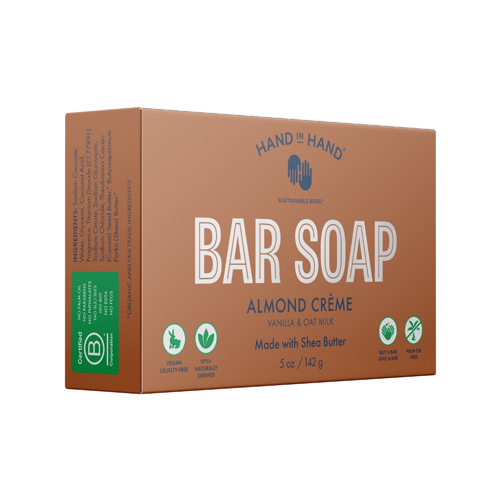 Bar Soap Almond Crème -- 5 oz Hand In Hand