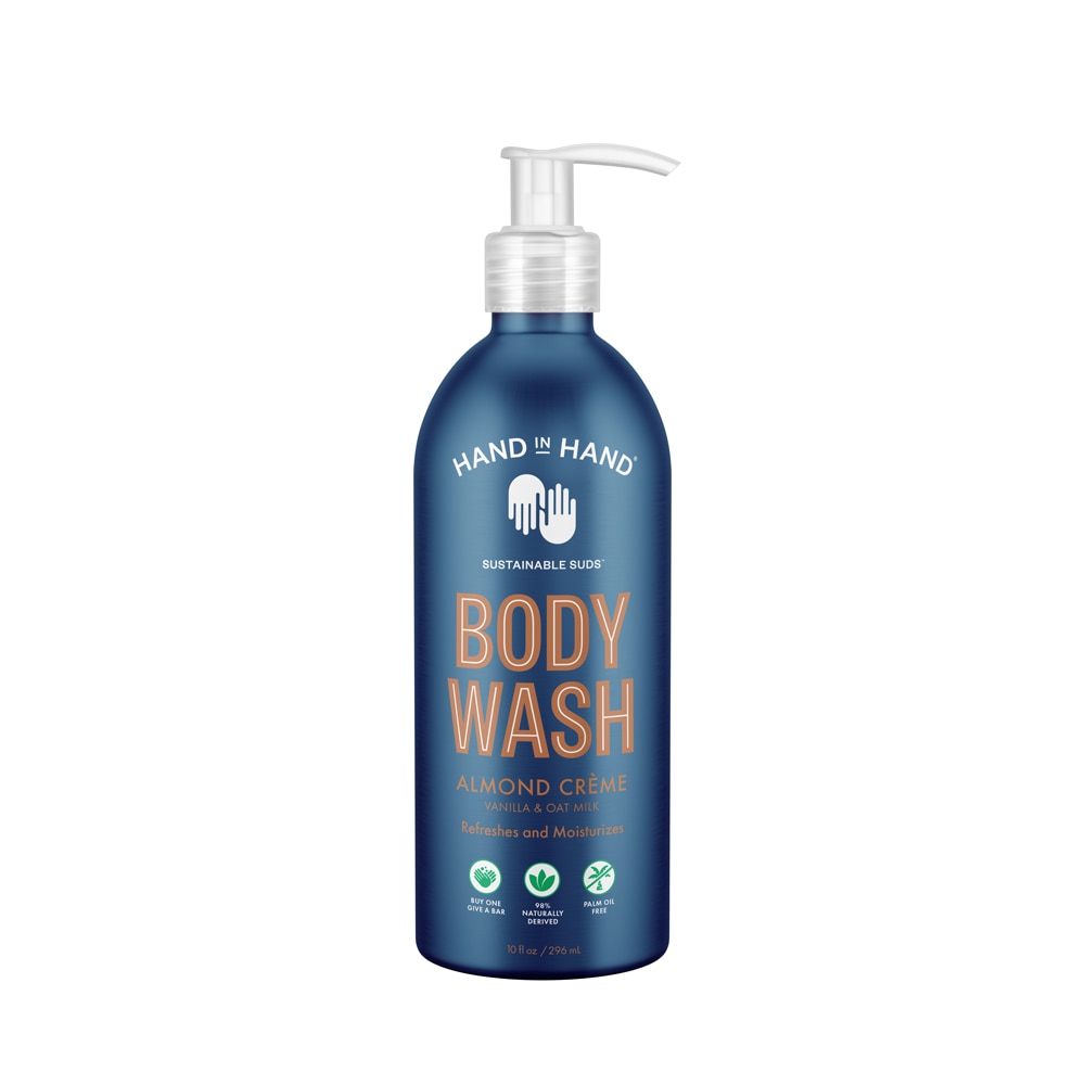 Body Wash Almond Crème -- 10 fl oz Hand In Hand