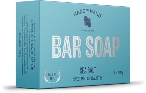 Кусковое мыло с морской солью — 5 унций Hand In Hand