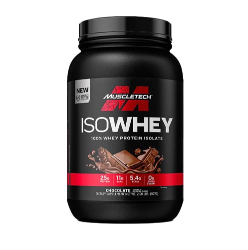 Iso Whey Chocolate - 907 г, 25 г белка, 0 г добавленного сахара Muscletech