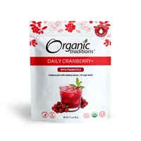 Daily Cranberry+ With Probiotics -- 3.5 oz (Унции) Organic Traditions