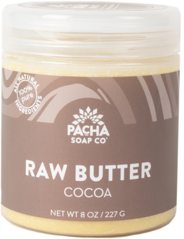 Raw Body Butter - Cocoa -- 8 oz Pacha Soap Co