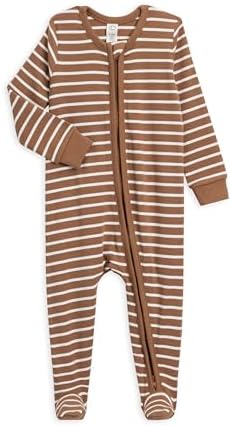 Colored Organics Baby Organic Cotton Peyton Zip Up Footed Sleeper Colored Organics