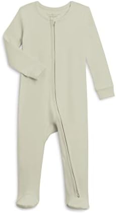 Colored Organics Baby Organic Cotton Peyton Zip Up Footed Sleeper Colored Organics