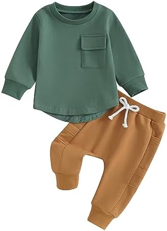 MAYUMMPY однотонный спортивный костюм для маленьких мальчиков и девочек, свитшот с круглым вырезом, спортивные штаны, комплект штанов, осенне-зимняя одежда MAYUMMPY