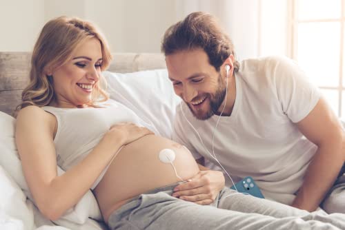 Наушники Mosalogic Pregnancy Belly, динамик Baby-Bump, музыкальный плеер для беременных с безопасными клеями, одобренными FDA, передача музыки в матку, подарки для мамы во время беременности, розовый Mosalogic