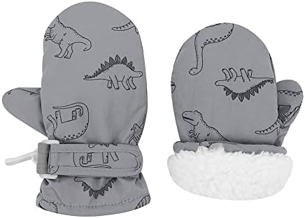 UTTPLL Lined Fleece Toddler Mittens Waterproof Infant Baby Toddler Kids Winter Mittnes Warm Ski Snow Gloves For Boys Girls UTTPLL