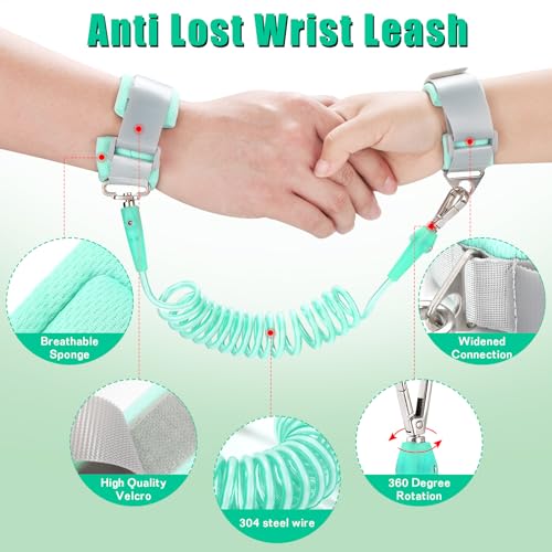 Toddler Leash for Kids-Baby Child Harness with Anti Lost Wrist Link for Boys/Girls FITARTS