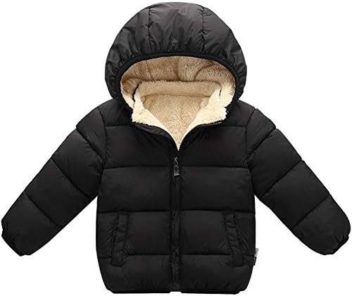 LAVIQK От 1 до 7 лет, зимние пальто для малышей, для маленьких мальчиков и девочек, пуховик со съемным меховым капюшоном, теплое флисовое пальто, верхняя одежда LAVIQK