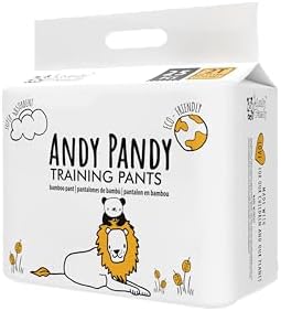 Подгузники-трусы Andy Pandy для детей ясельного возраста унисекс — 2 года (большие), 20–31 фунт — белые, 25 штук (для невзрослых) Andy Pandy