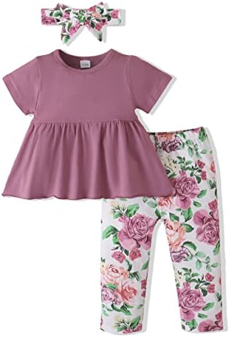 Renotemy, одежда для маленьких девочек, одежда для маленьких девочек, одежда для младенцев, штаны с цветочным принтом, комплект милой одежды для девочек Renotemy