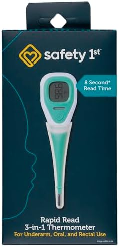 Safety 1st Rapid Read 3-In-1 Thermometer, Aqua, One Size Safety 1st