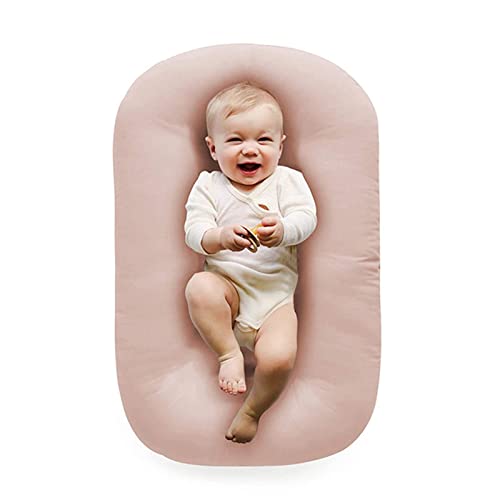 Подушка-гнездо для новорожденных, подушка для детского шезлонга для сна ребенка в постели, шезлонг для новорожденных в возрасте 0-12 месяцев | темно-серый Vohunt